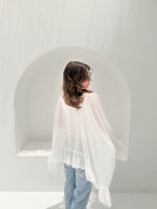 Aria Chiffon Blouse White