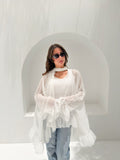 Aria Chiffon Blouse White