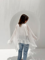 Aria Chiffon Blouse White