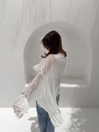 Aria Chiffon Blouse White
